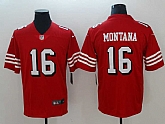 Nike 49ers 16 Joe Montana Red 2018 Vapor Untouchable Limited Jersey,baseball caps,new era cap wholesale,wholesale hats